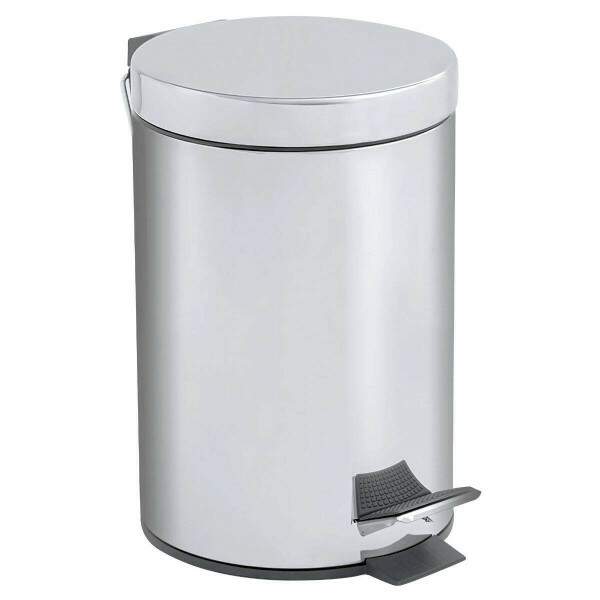 Lixeira Inox 5 Litros com Pedal Cozinha Banheiro Moderna