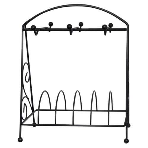 Suporte Aramado 6 Lugares para Xcaras e Pires Etilux Prtico e Elegante