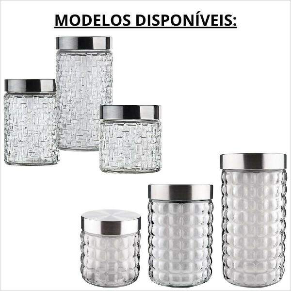 CONJUNTO DE POTES ORGANIZADOR COZINHA 3 PEAS EURO HOME