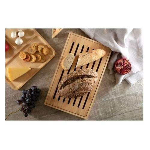 TBUA MIGALHEIRA EM BAMBU COM BANDEJA E GRADE REMOVVEL 37X22X,35CM