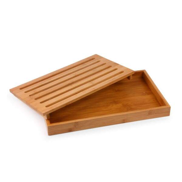 TBUA MIGALHEIRA EM BAMBU COM BANDEJA E GRADE REMOVVEL 37X22X,35CM