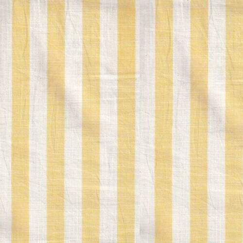 Tecido Flame Amarelo Listrado 100% Algodo com Tramas de Linho