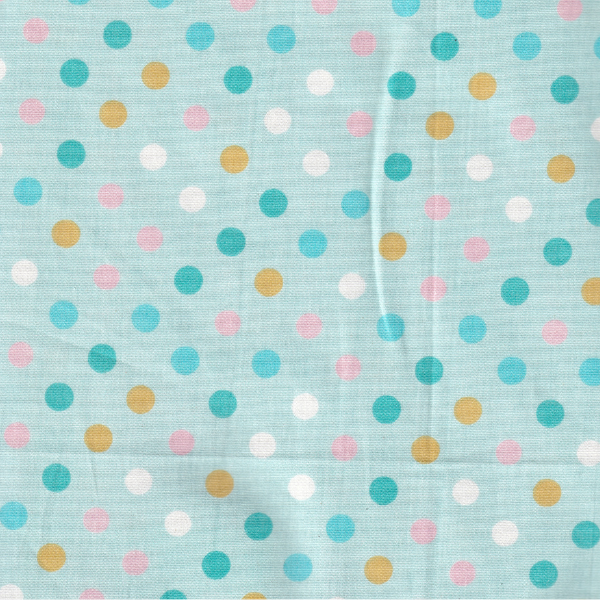 Tricoline poa bolinhas de Confetes - Tiffany 100% algodao