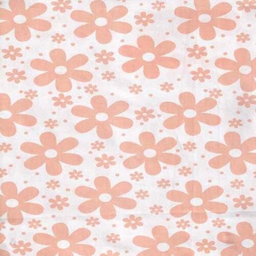 Tecido tricoline Floral Veneza cor Pessego Peach Fuzz 410088