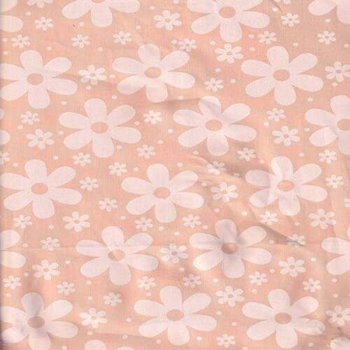 Tricoline Floral Veneza Fundo Tinto Pessego - Peach Fuzz