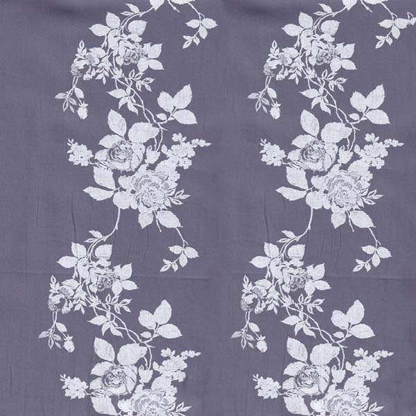 Tecido tricoline Floral Floratta Fundo Tinto Cinza Mdio 