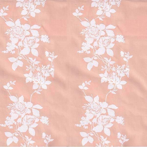 Tecido tricoline floral Floratta Fundo Tinto Pssego Peach Fuzz 410049
