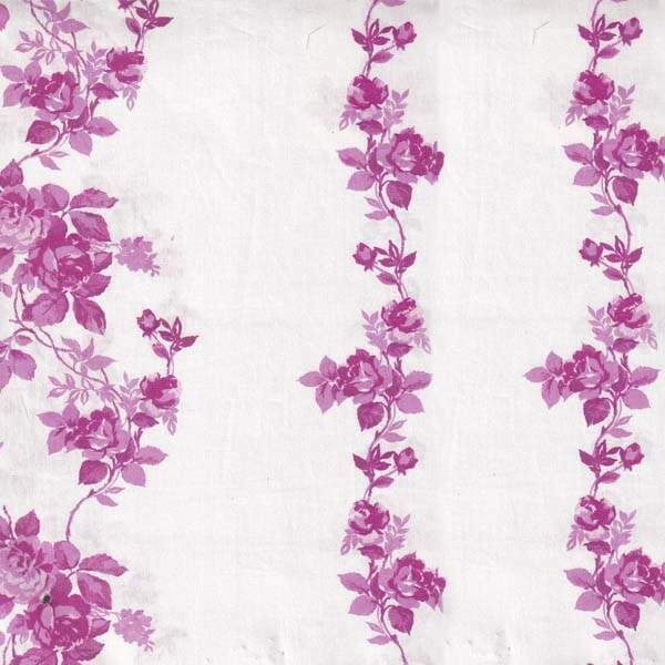 Tricoline floral Fcsia 100% algodao Floratta Fdo Off - 24 - 410038