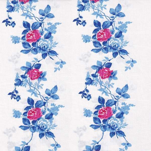 410038 Est Floratta Fdo Off - 218 - Jeans/rosa