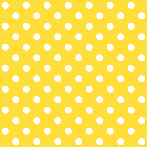 Tecido Tricoline Po� Bolinhas Grandes Algod�o 100% amarelo com branco