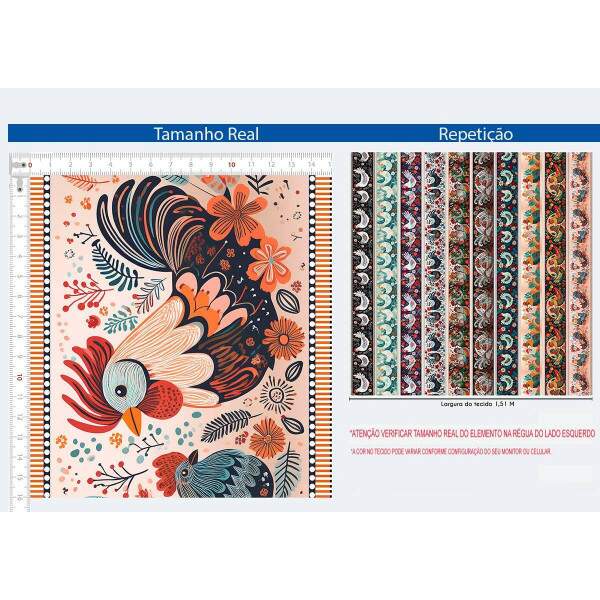 310052 - Tecido Barrado cozinha Digital GALO BARRADO