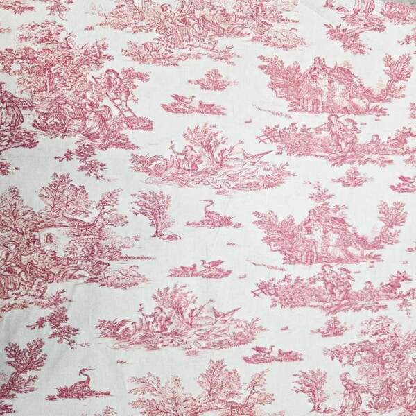 420024 - Toile de Jouy 50 - Rosa