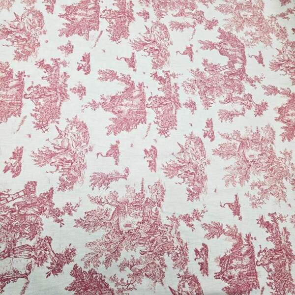 420024 - Toile de Jouy 50 - Rosa