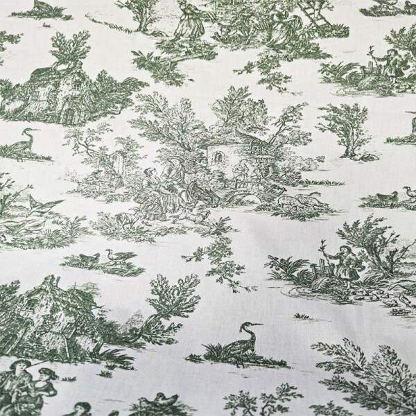 420024 - Toile de Jouy 48 - Verde