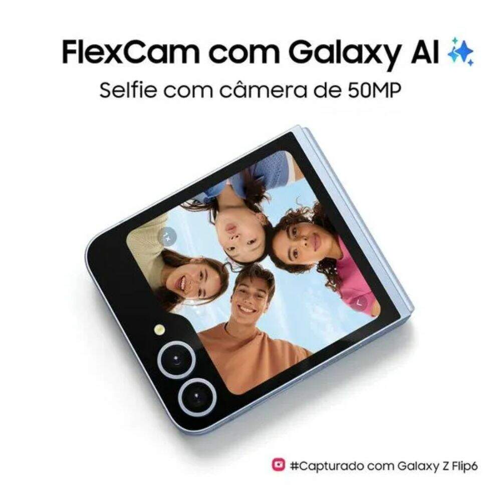 Galaxy Z Flip6 256GB Cinza - Sou como novo