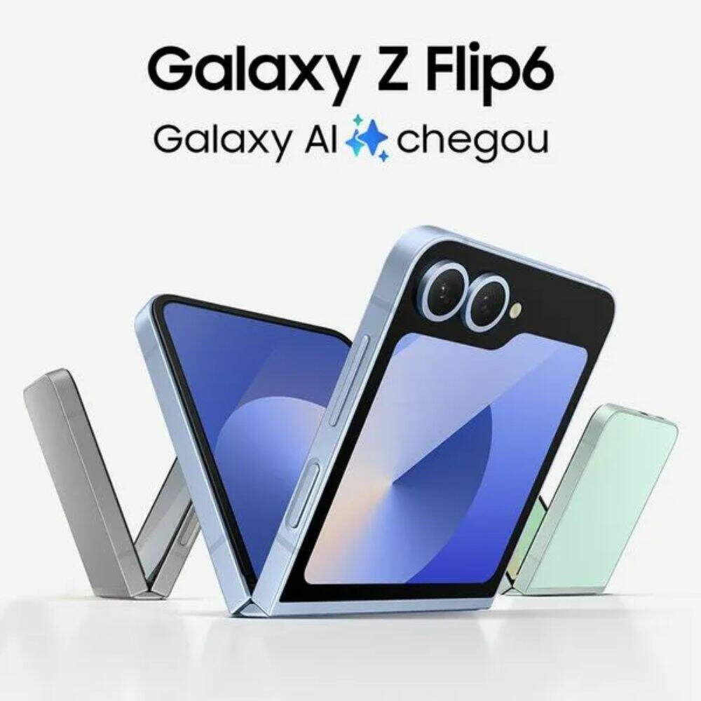 Samsung Galaxy Z Flip6 シルバー 本体　256gb Celular Samsung Galaxy Z Flip6 5G, 256GB, | Casas Bahia