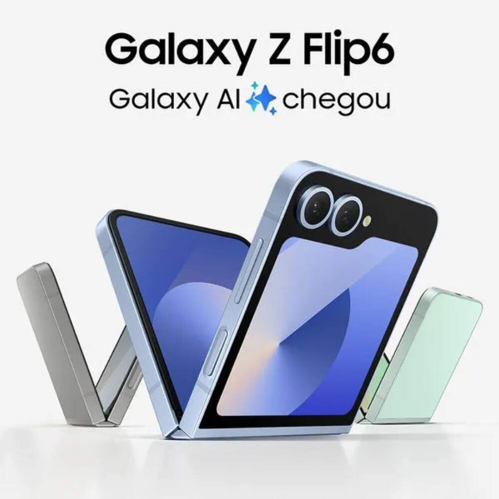 Galaxy Z Flip6 512GB Azul - Tenho minhas marcas de uso