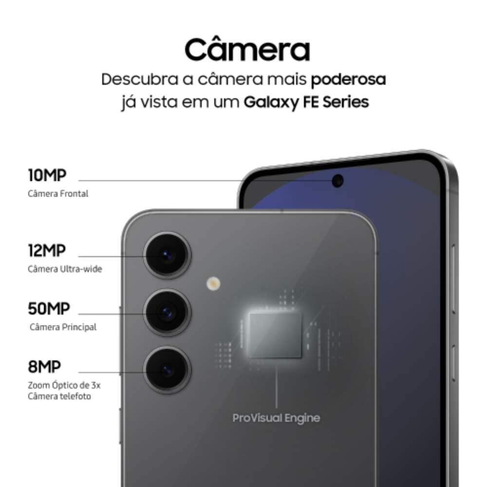 Galaxy S24 Fe 128GB Cinza - Sou como novo