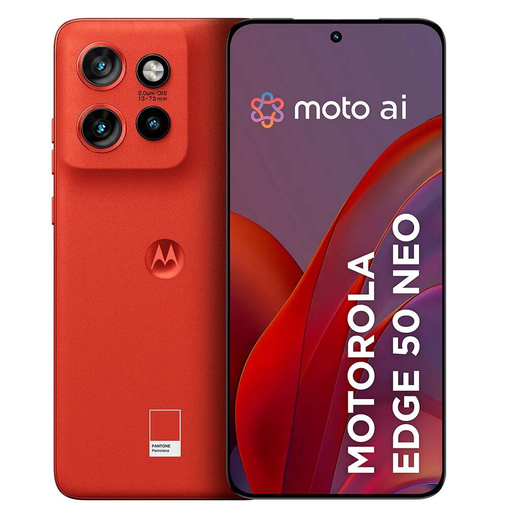 Moto Edge 50 Neo 256GB Poinciana Vegan Leather - Tenho minhas
