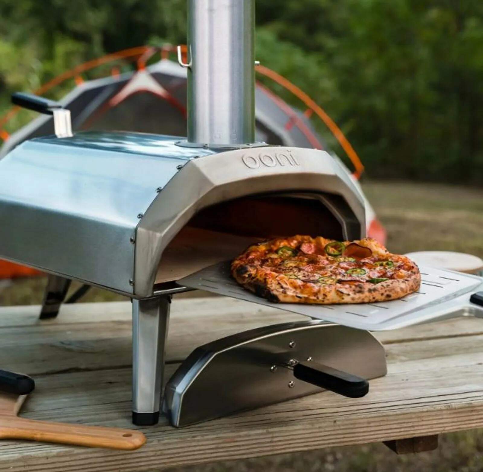 Forno de Pizza Portátil KARU 12 a Lenha ou Carvão Inox Ooni - Gelox+