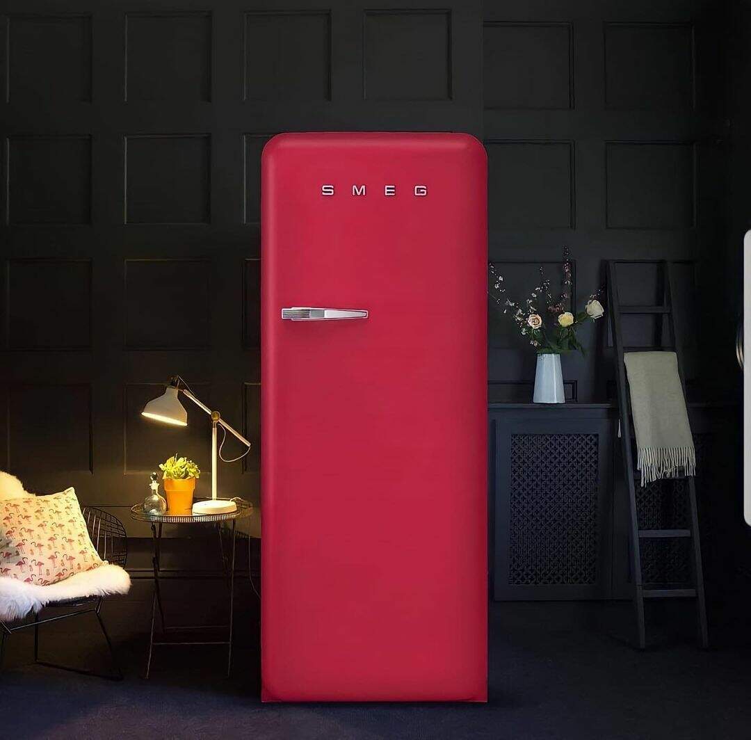smeg 冷蔵庫 Refrigerador Vermelho 1 Porta Dobradiça à Direita 281 Litros 220V
