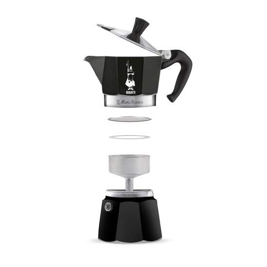 Cafeteira Moka Express Preta 130ml Bialetti - Gelox+