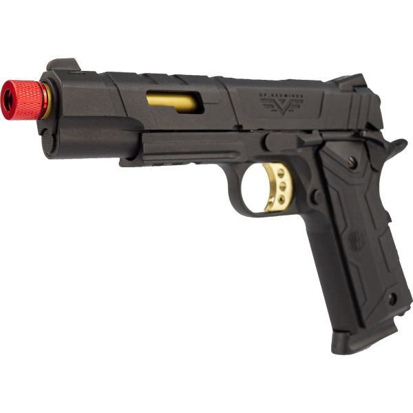 ROSSI 1911 REDWINGS GOLD GREEN GAS BLOWBACK 6MM
