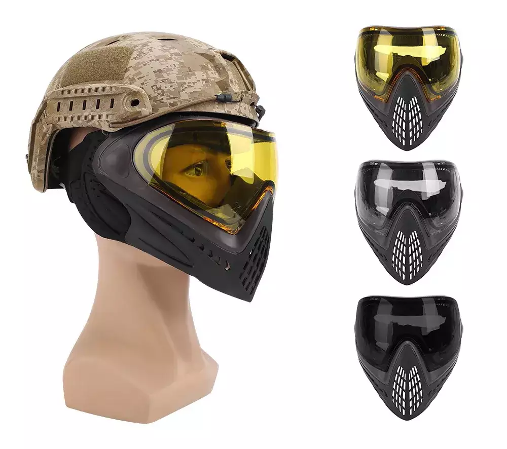 Máscara de Airsoft FMA Full Face - LENTE PRETA - La Catedral Airsoft