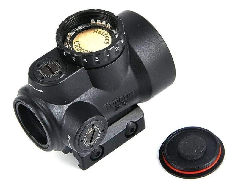 RedDot Trijicon MRO c/ Elevador Trilho - PRETO - La Catedral Airsoft