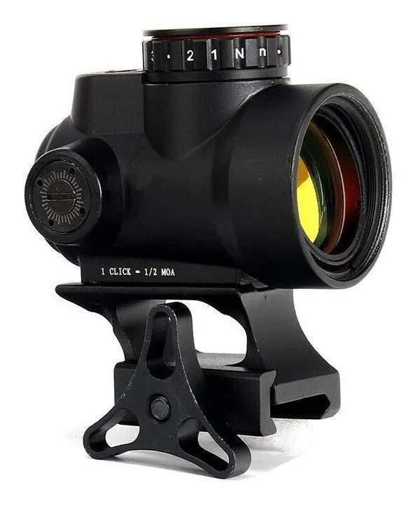 RedDot Trijicon MRO c/ Elevador Trilho - PRETO - La Catedral Airsoft