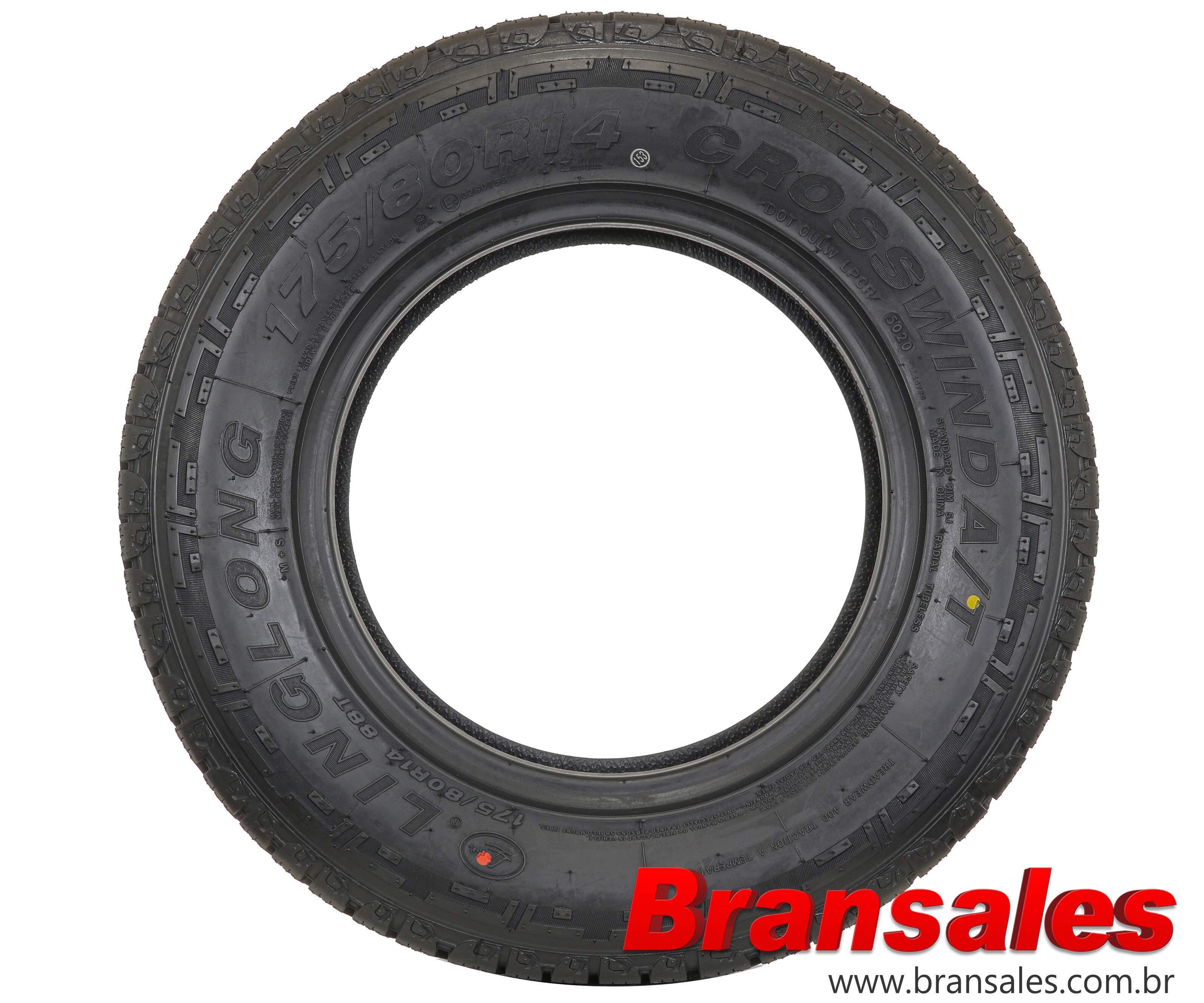 Pneu Aro 14 Linglong 175/80R14 88T Crosswind A/T - Bransales Pneus