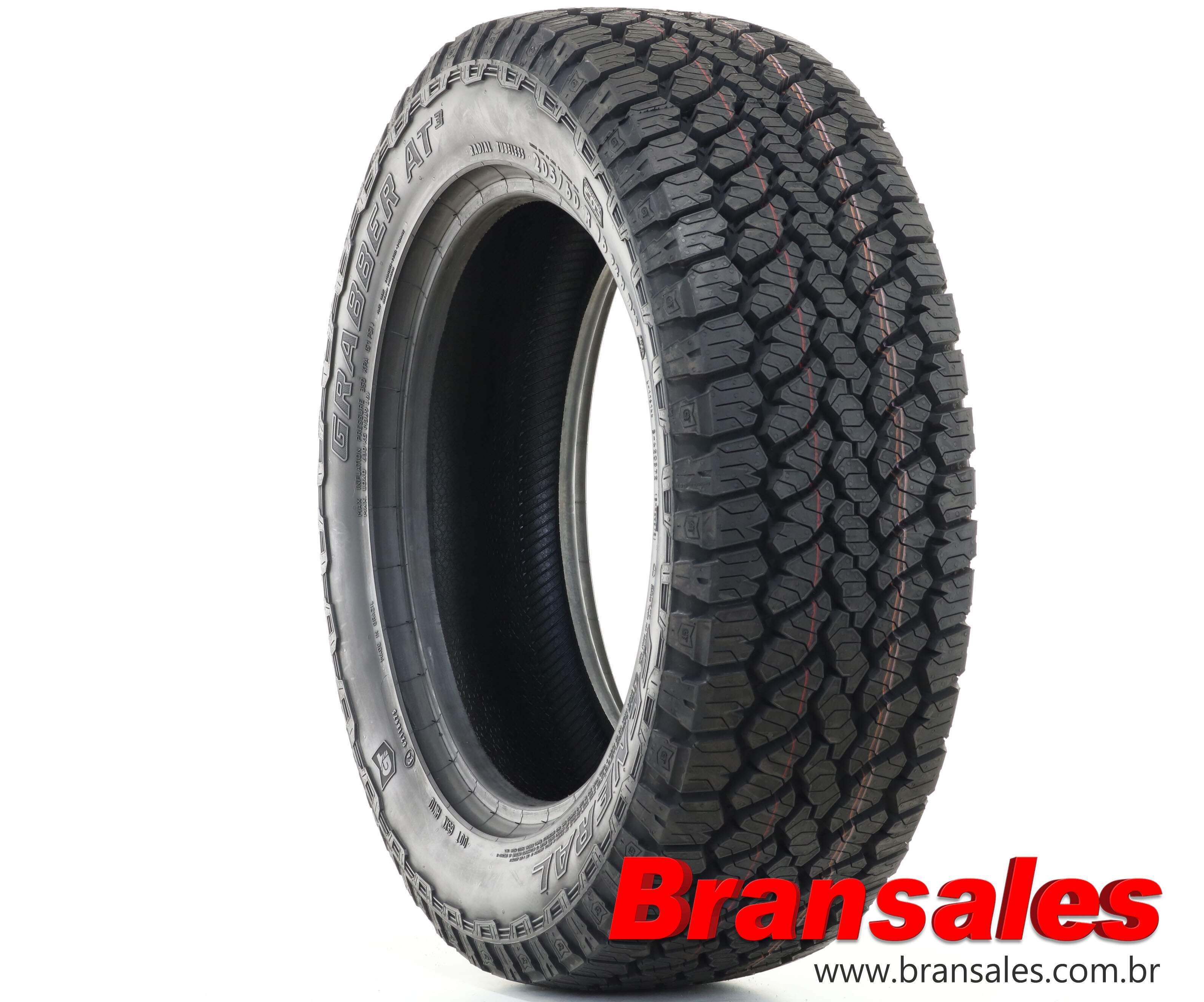 PNEU 265/65 R16 92H FR GRABBER AT3 GENERAL TIRE - Bransales Pneus