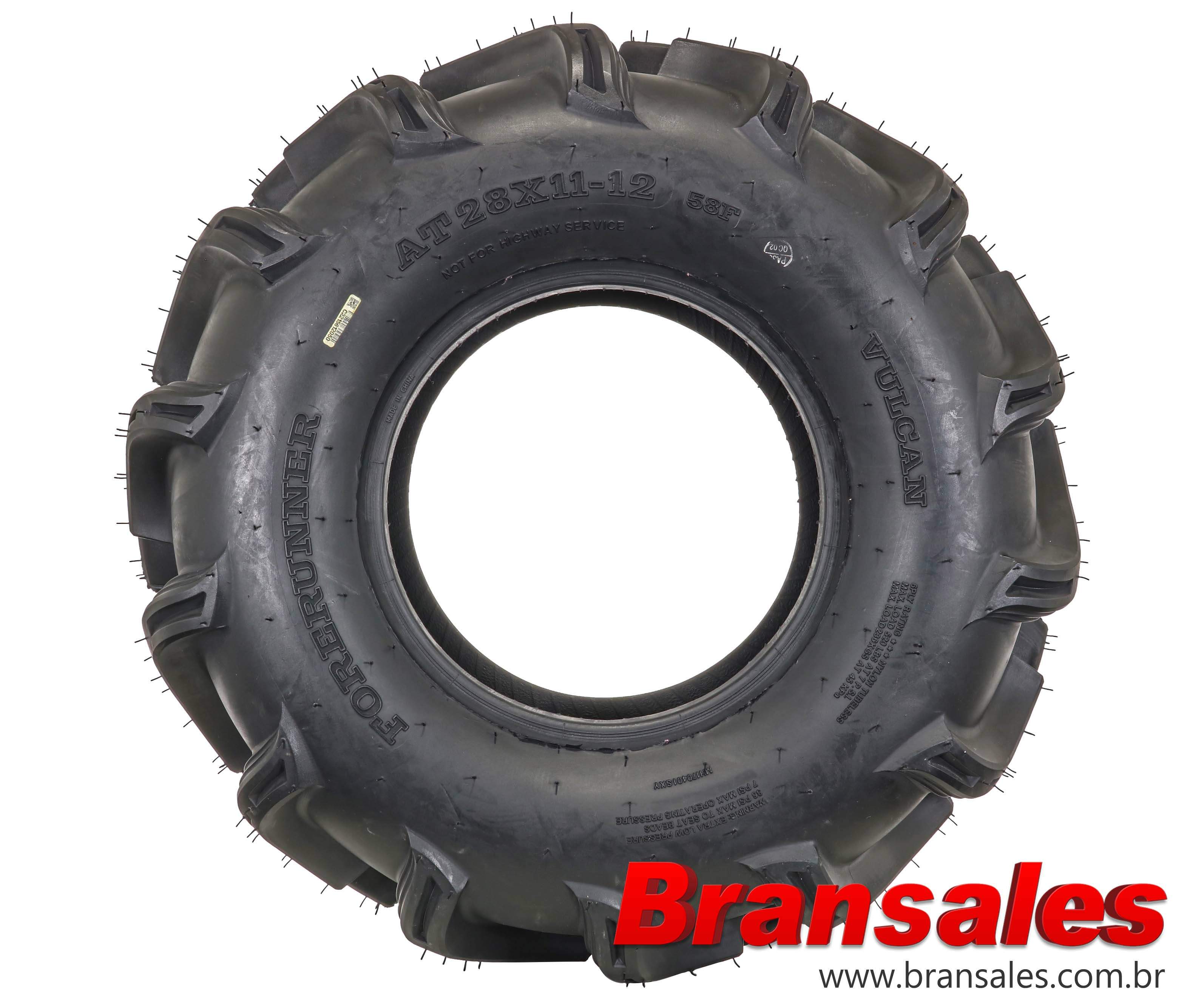 Pneu Aro 12 Forerunner 28X11-12 6 Lonas TL Vulcan Quadriciclo/UTV
