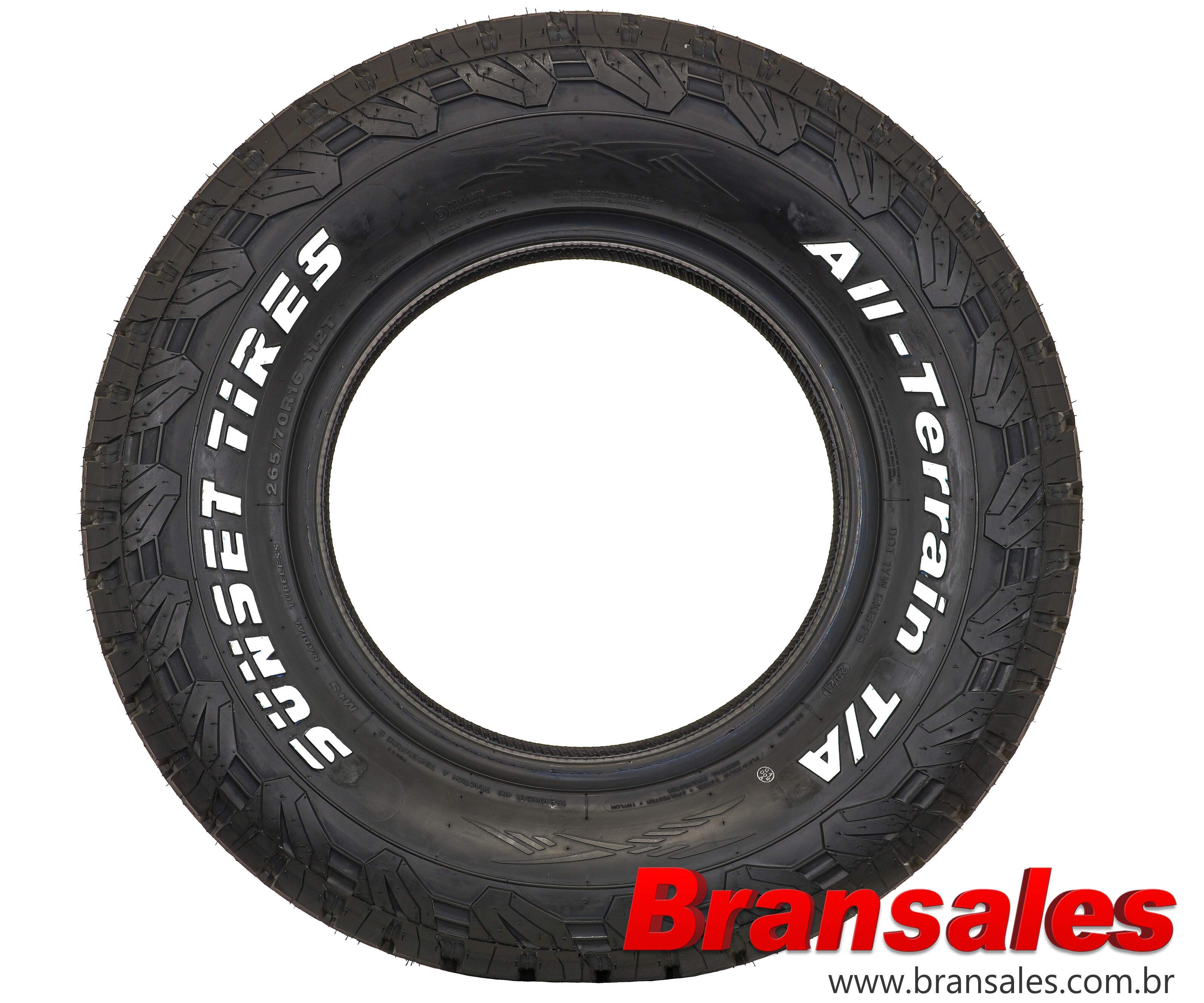 Pneu Aro 16 Sunset Tire 265/70R16 112T All-Terrain T/A Letra
