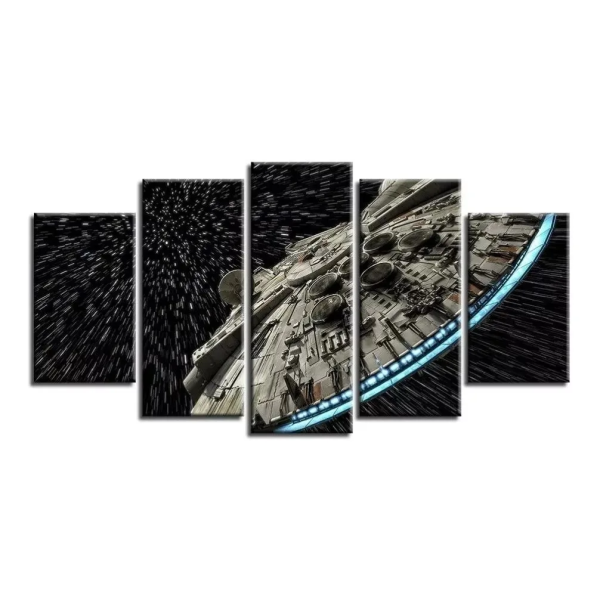 Quadros Mosaico 5 pe�as Star Wars